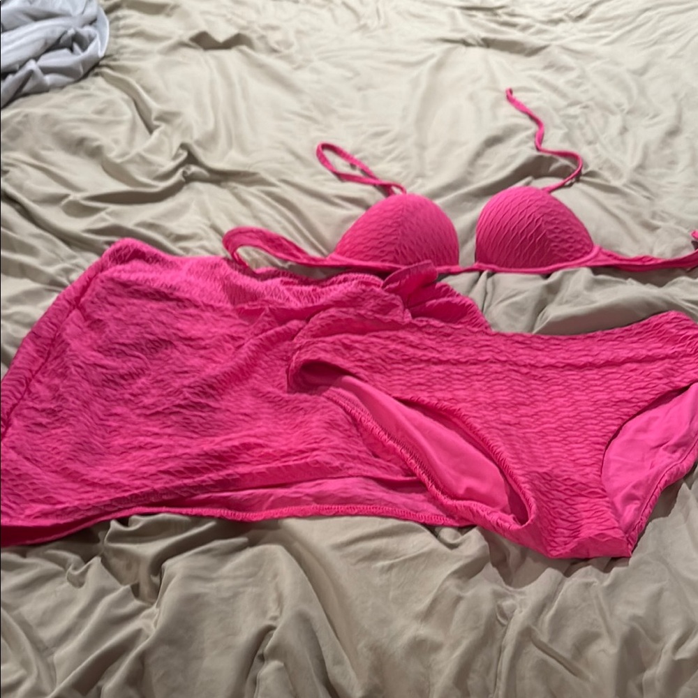 Pink Women's Bathing Suit Set